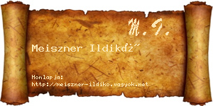 Meiszner Ildikó névjegykártya